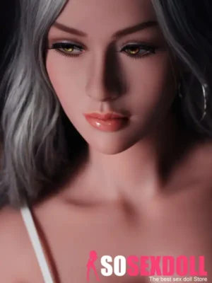 157cm 5ft2 TPE Silver Hair Plump Chests Sex Doll In Stock(US Only