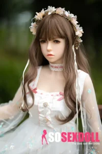 157cm 5ft2 TPE White Sexy Gauzy Dress Sex Doll