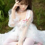 157cm 5ft2 TPE White Sexy Gauzy Dress Sex Doll