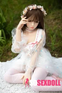 157cm 5ft2 TPE White Sexy Gauzy Dress Sex Doll