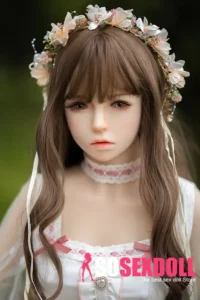 157cm 5ft2 TPE White Sexy Gauzy Dress Sex Doll