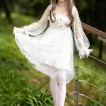 157cm 5ft2 TPE White Sexy Gauzy Dress Sex Doll