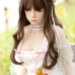 157cm 5ft2 TPE White Sexy Gauzy Dress Sex Doll