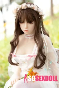 157cm 5ft2 TPE White Sexy Gauzy Dress Sex Doll