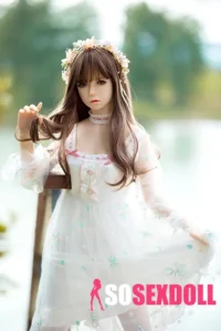 157cm 5ft2 TPE White Sexy Gauzy Dress Sex Doll
