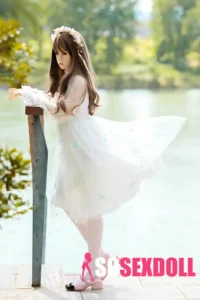 157cm 5ft2 TPE White Sexy Gauzy Dress Sex Doll