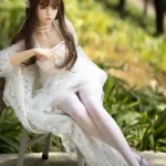 157cm 5ft2 TPE White Sexy Gauzy Dress Sex Doll