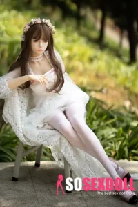 157cm 5ft2 TPE White Sexy Gauzy Dress Sex Doll