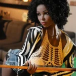 158cm 5ft2 Black Short Curly Hair Sex Dolls H Cup In Stock (US Only)