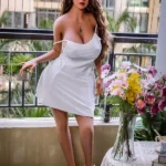 158cm 5ft2 Brown Curly Hair Seductive Sex Dolls H Cup In Stock (US Only)