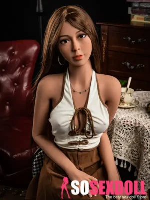 158cm 5ft2 Brunette Long Haired Sex Dolls H Cup In Stock (US Only)