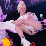 158cm 5ft2 Pink Bun Head Beautiful Sex Dolls Game Lady Dolls Life Sized Sex Dolls