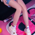 158cm 5ft2 Pink Bun Head Beautiful Sex Dolls Game Lady Dolls Life Sized Sex Dolls