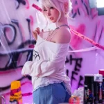 158cm 5ft2 Pink Bun Head Beautiful Sex Dolls Game Lady Dolls Life Sized Sex Dolls