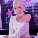 158cm 5ft2 Pink Bun Head Beautiful Sex Dolls Game Lady Dolls Life Sized Sex Dolls