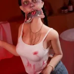 158cm 5ft2 Silicone D Cup Chest Slim Waist Braided Hair Sex Doll#SZ1 Head