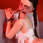 158cm 5ft2 Silicone D Cup Chest Slim Waist Braided Hair Sex Doll#SZ1 Head