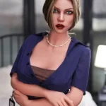 158cm 5ft2 Silicone Hot Woman Small Breasts Sexy Uniform Sex Doll M4 Head