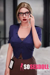 158cm 5ft2 Silicone Hot Woman Small Breasts Sexy Uniform Sex Doll M4 Head