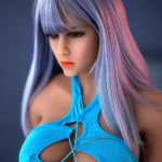 158cm 5ft2 TPE Blue Dress Chubby Chests Sex Doll In Stock(US Only)
