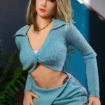 158cm 5ft2 TPE Blue Outfit Plump Chests Sex Doll In Stock(US Only)