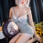 158cm 5ft2 TPE Full Bust Hourglass Body Silver Hair Sex Doll #84 Head
