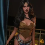 Boneca sexual feminina TPE de 158 cm, 5 pés e 2 polegadas, seios pequenos, corpo esbelto, cabelo preto, cabeça #A9