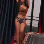 Boneca sexual feminina TPE de 158 cm, 5 pés e 2 polegadas, seios pequenos, corpo esbelto, cabelo preto, cabeça #A9