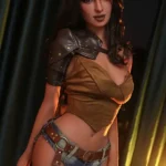 Boneca sexual feminina TPE de 158 cm, 5 pés e 2 polegadas, seios pequenos, corpo esbelto, cabelo preto, cabeça #A9