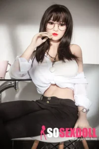 158cm 5ft2 TPE Round Bust Fleshy Body Black Hair Sex Doll 106 Head