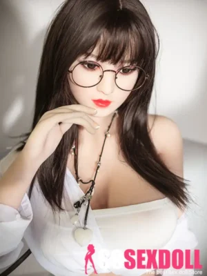 158cm 5ft2 TPE Round Bust Fleshy Body Black Hair Sex Doll 106 Head