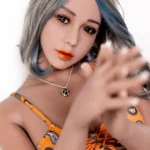 158cm 5ft2 TPE Small Chest Toned Figure Sex Doll 80 Head in Yellow Bikini