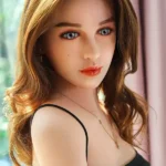 159cm 5ft2 TPE A Cup Petite Chests Blonde Hair Sex Doll With Sexy Lingerie
