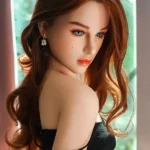159cm 5ft2 TPE A Cup Petite Chests Blonde Hair Sex Doll With Sexy Lingerie