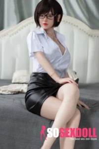 160cm 5ft2 Black Leather Bodycon Skirt Sex Dolls Love Dolls Cheap Sex Toys