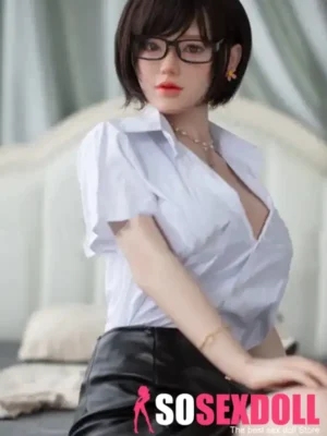 160cm 5ft2 Black Leather Bodycon Skirt Sex Dolls Love Dolls Cheap Sex Toys