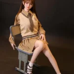 160cm 5ft2 Brown Hair Bow Hairpin Sex Dolls Love Dolls Cheap Sex Toys
