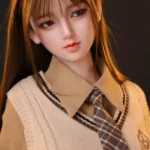 160cm 5ft2 Brown Hair Bow Hairpin Sex Dolls Love Dolls Cheap Sex Toys