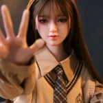 160cm 5ft2 Brown Hair Bow Hairpin Sex Dolls Love Dolls Cheap Sex Toys