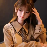 160cm 5ft2 Brown Hair Bow Hairpin Sex Dolls Love Dolls Cheap Sex Toys