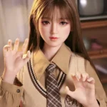 160cm 5ft2 Brown Hair Bow Hairpin Sex Dolls Love Dolls Cheap Sex Toys