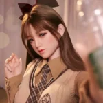 160cm 5ft2 Brown Hair Bow Hairpin Sex Dolls Love Dolls Cheap Sex Toys