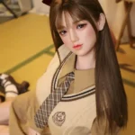 160cm 5ft2 Brown Hair Bow Hairpin Sex Dolls Love Dolls Cheap Sex Toys