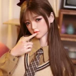 160cm 5ft2 Brown Hair Bow Hairpin Sex Dolls Love Dolls Cheap Sex Toys