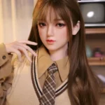 160cm 5ft2 Brown Hair Bow Hairpin Sex Dolls Love Dolls Cheap Sex Toys