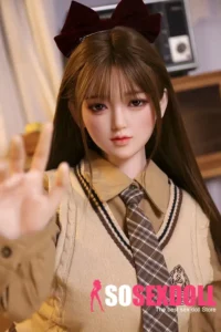 160cm 5ft2 Brown Hair Bow Hairpin Sex Dolls Love Dolls Cheap Sex Toys