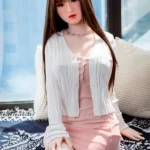 160cm 5ft2 Brown Hair Pink Dress Sex Dolls D Cup In Stock (US Only)