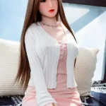 160cm 5ft2 Brown Hair Pink Dress Sex Dolls D Cup In Stock (US Only)