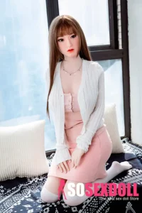 160cm 5ft2 Brown Hair Pink Dress Sex Dolls D Cup In Stock (US Only)