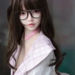 160cm 5ft2 Brown Hair Pink Plaid Skirt Sex Dolls High Quality Sex Dolls